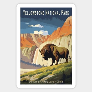 Yellowstone National Park Vintage Poster Sticker